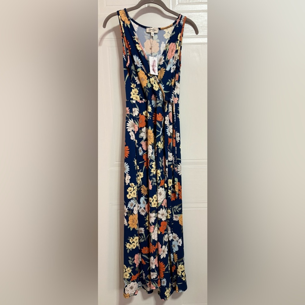 NWT Jessica Simpson Blue Floral Dress